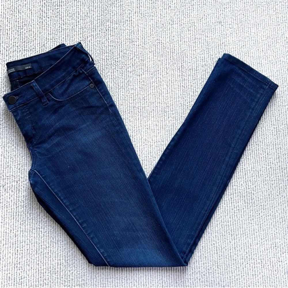 Serfontaine low rise skinny jean dark wash cigarette leg stretch Euphoria sz 25